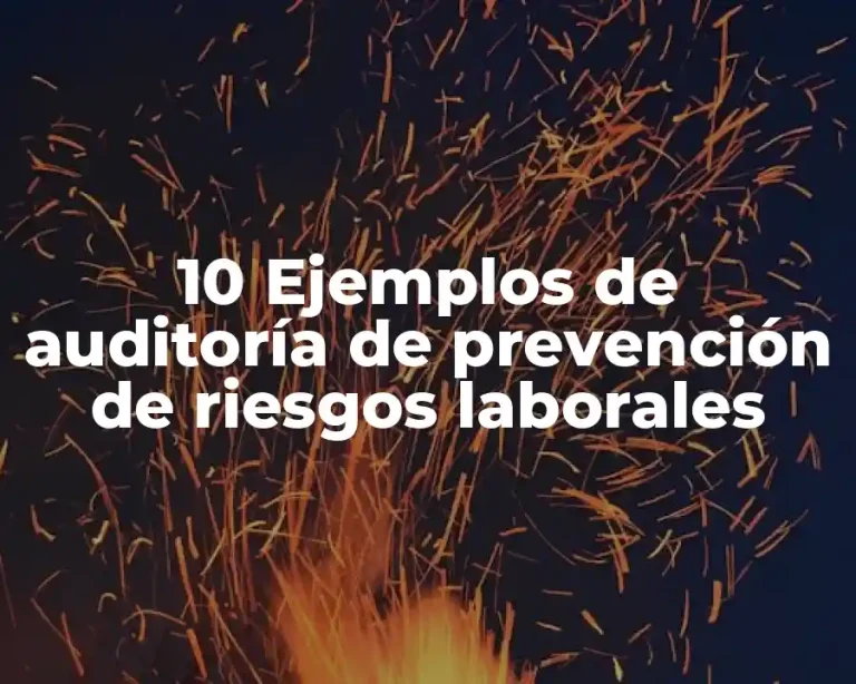 10 Ejemplos de auditoría de prevención de riesgos laborales