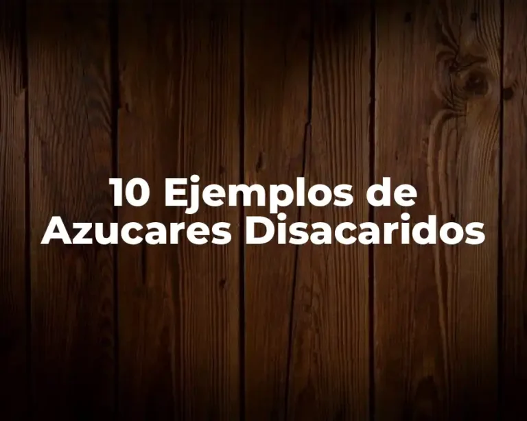 10 Ejemplos de Azucares Disacaridos