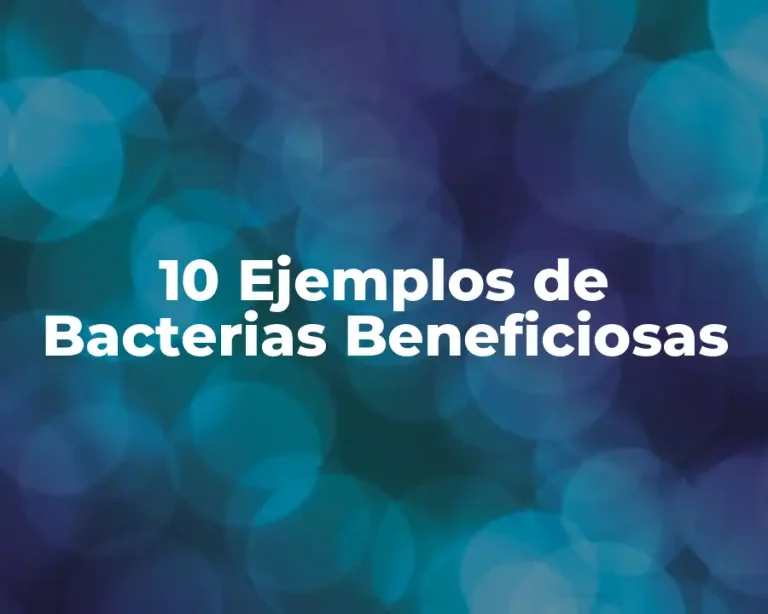 10 Ejemplos de Bacterias Beneficiosas