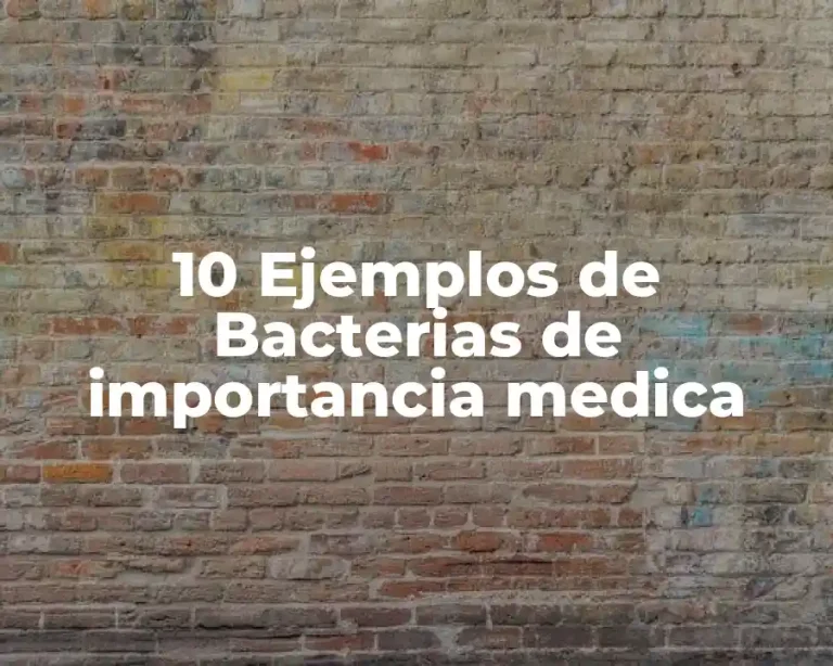 10 Ejemplos de Bacterias de importancia medica