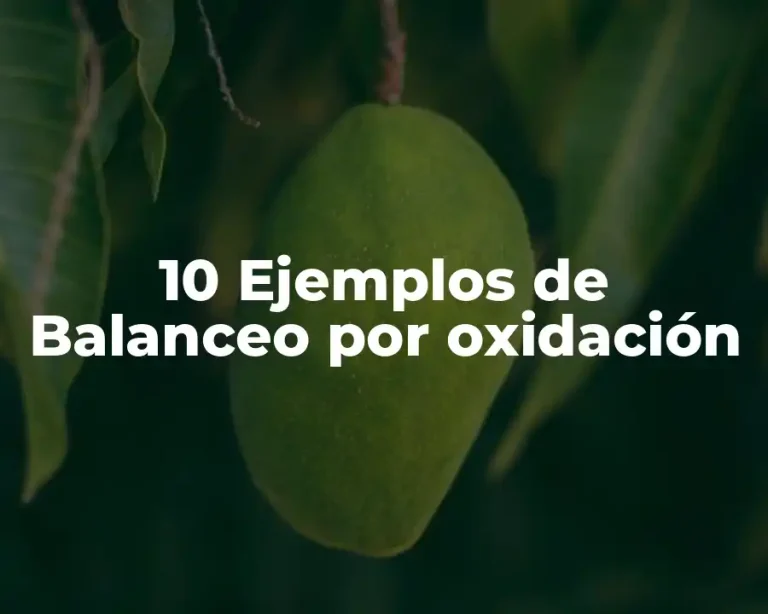 10 Ejemplos de Balanceo por oxidación