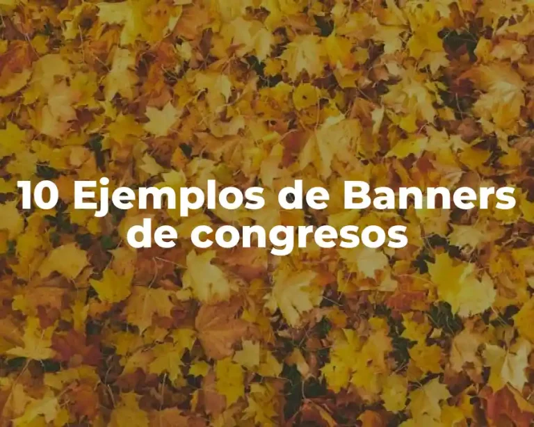 10 Ejemplos de Banners de congresos
