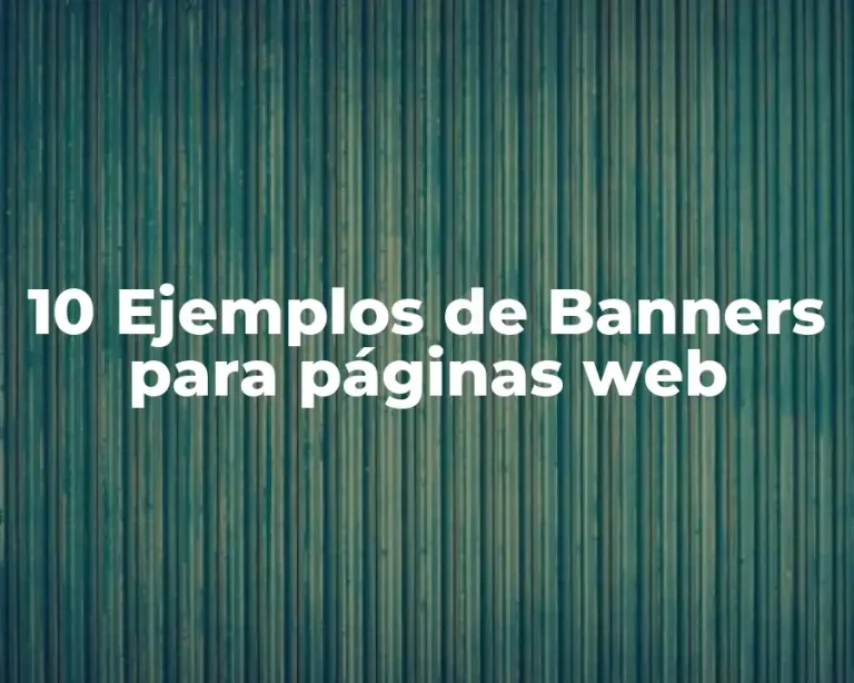 10 Ejemplos de Banners para páginas web