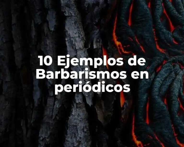 10 Ejemplos de Barbarismos en periódicos
