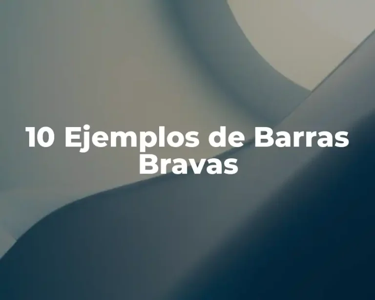 10 Ejemplos de Barras Bravas