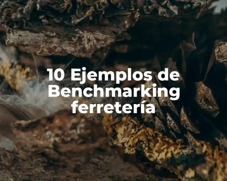 10 Ejemplos de Benchmarking ferretería