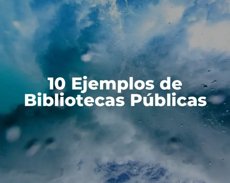 10 Ejemplos de Bibliotecas Públicas