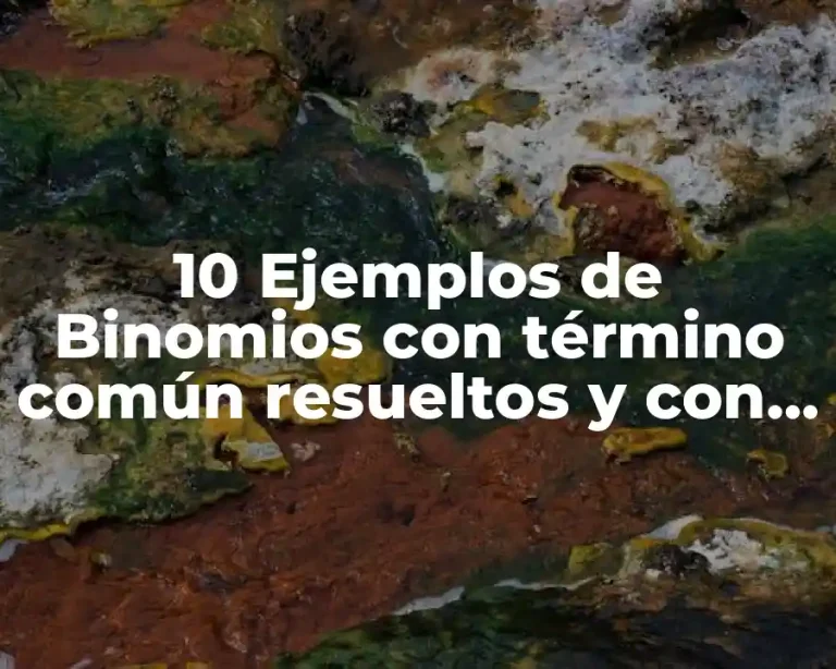 10 Ejemplos de Binomios con término común resueltos y con procedimientos