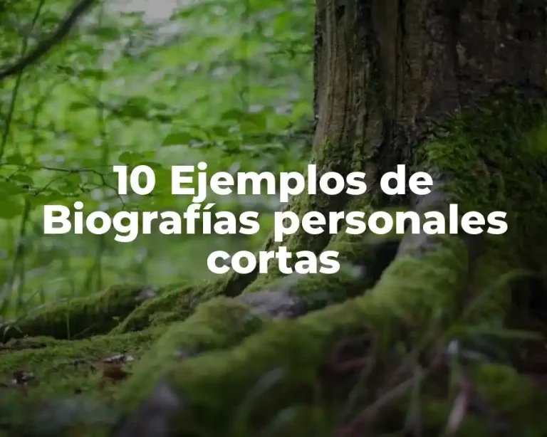 10 Ejemplos de Biografías personales cortas