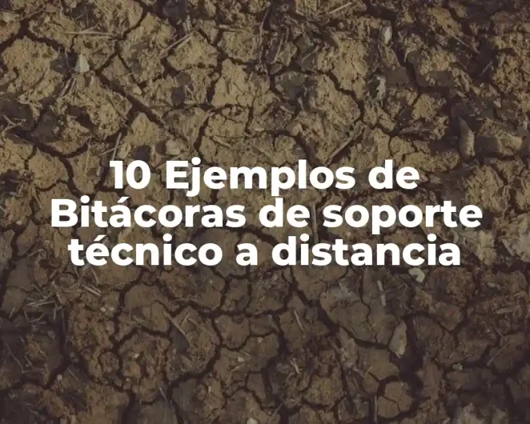 10 Ejemplos de Bitácoras de soporte técnico a distancia