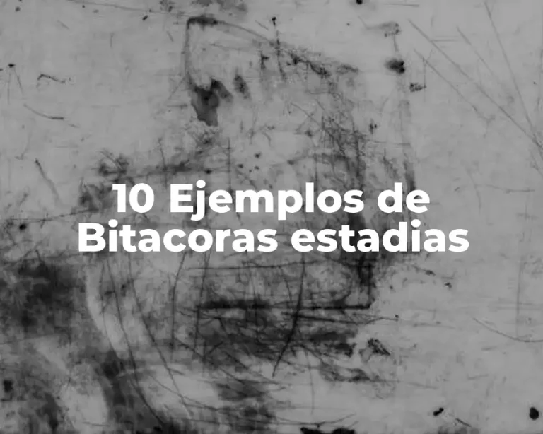 10 Ejemplos de Bitacoras estadias