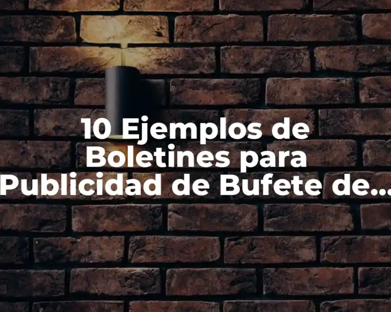 10 Ejemplos de Boletines para Publicidad de Bufete de Abogados