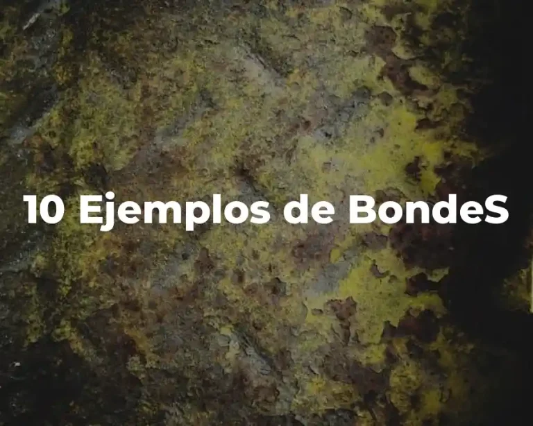 10 Ejemplos de BondeS