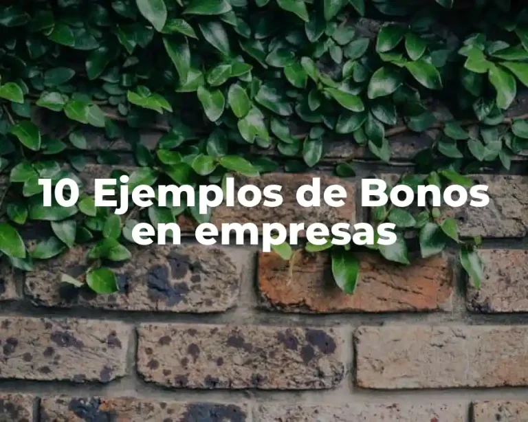 10 Ejemplos de Bonos en empresas