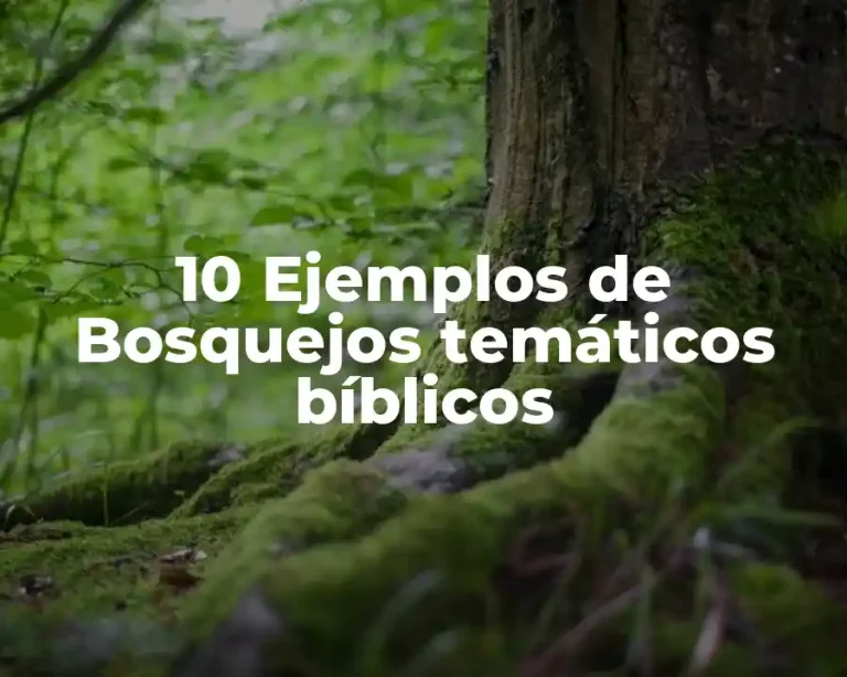 10 Ejemplos de Bosquejos temáticos bíblicos