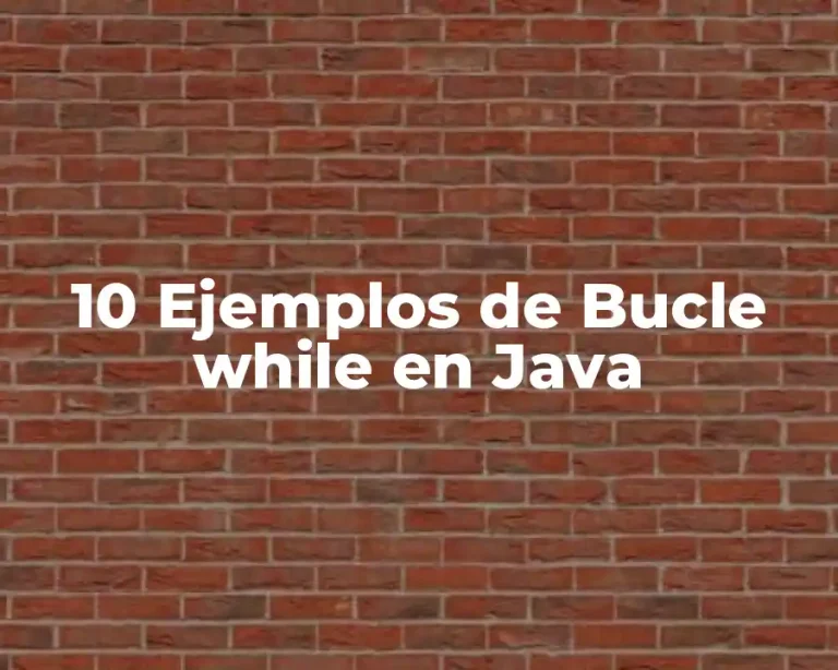 10 Ejemplos de Bucle while en Java