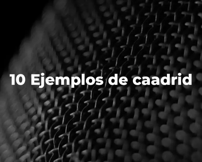 10 Ejemplos de caadrid