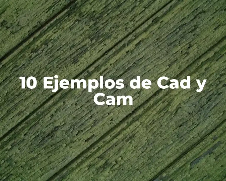 10 Ejemplos de Cad y Cam