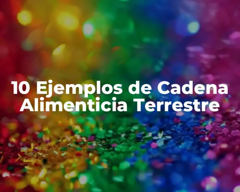 10 Ejemplos de Cadena Alimenticia Terrestre