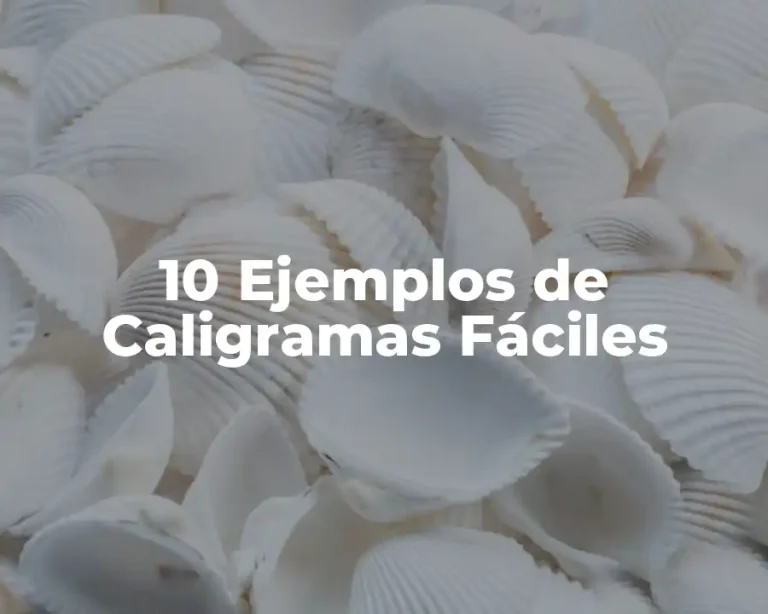 10 Ejemplos de Caligramas Fáciles