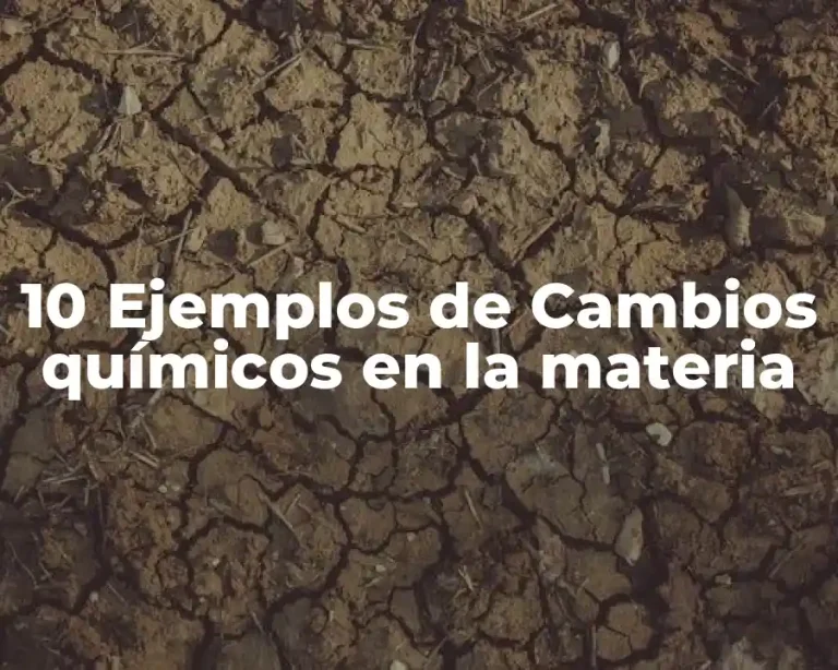 10 Ejemplos de Cambios químicos en la materia
