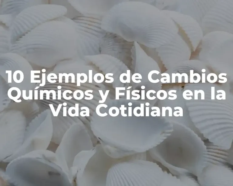 10 Ejemplos de Cambios Químicos y Físicos en la Vida Cotidiana