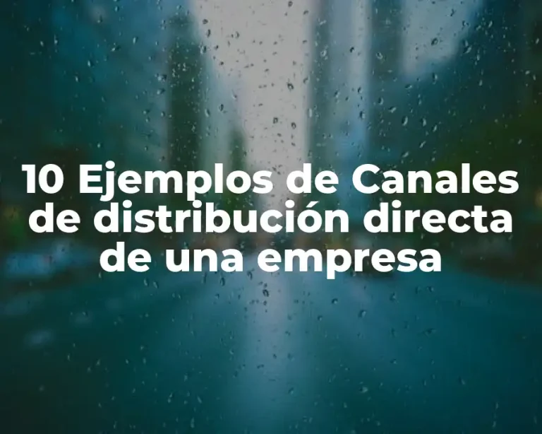 10 Ejemplos de Canales de distribución directa de una empresa