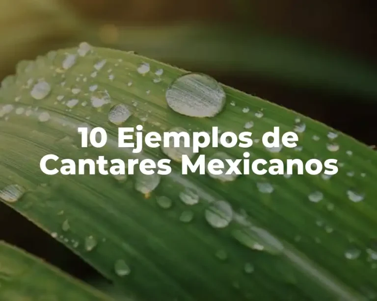10 Ejemplos de Cantares Mexicanos