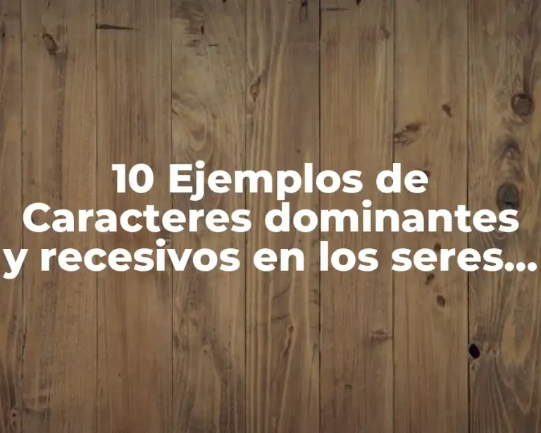 10 Ejemplos de Caracteres dominantes y recesivos en los seres humanos