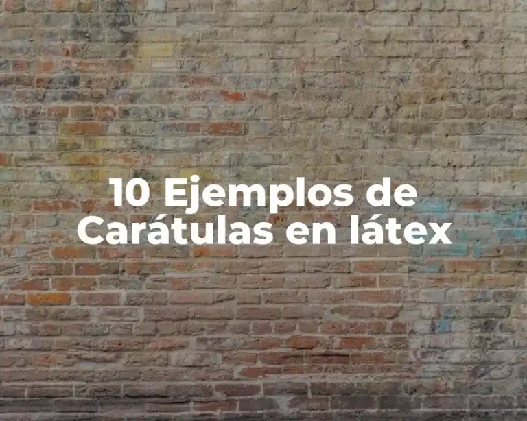 10 Ejemplos de Carátulas en látex