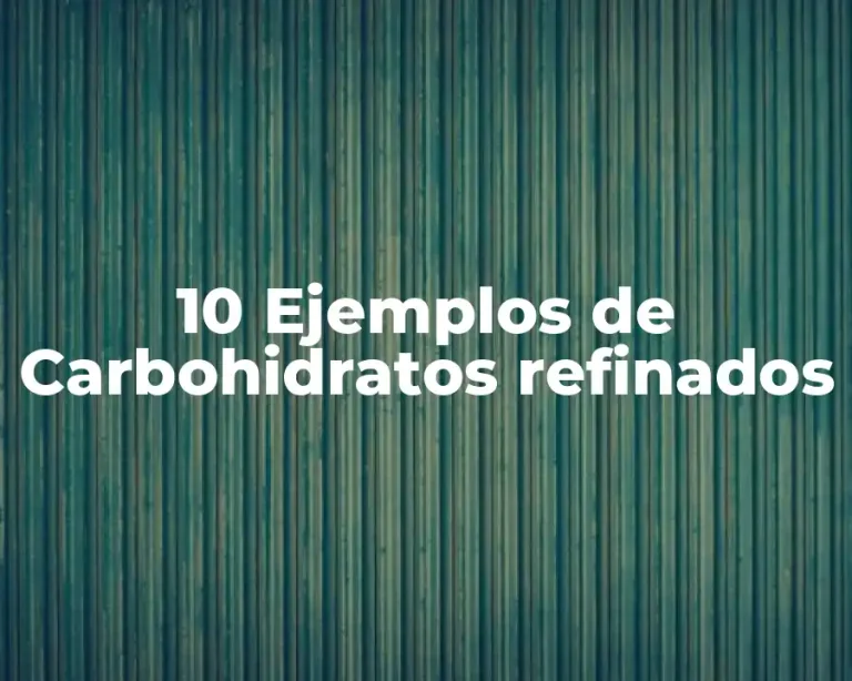 10 Ejemplos de Carbohidratos refinados