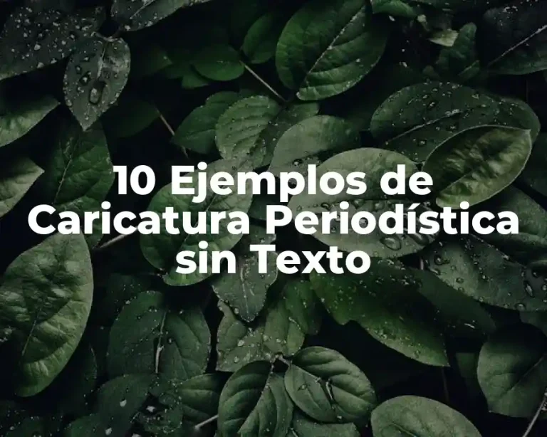 10 Ejemplos de Caricatura Periodística sin Texto