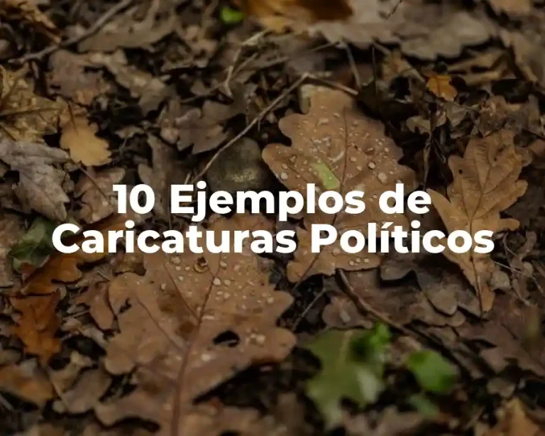 10 Ejemplos de Caricaturas Políticos