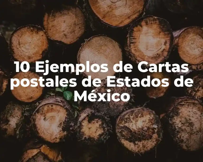 10 Ejemplos de Cartas postales de Estados de México