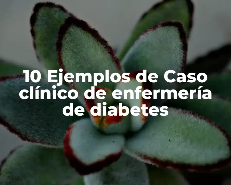 10 Ejemplos de Caso clínico de enfermería de diabetes