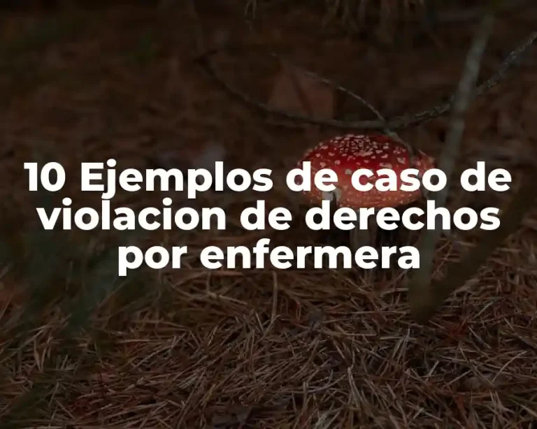10 Ejemplos de caso de violacion de derechos por enfermera