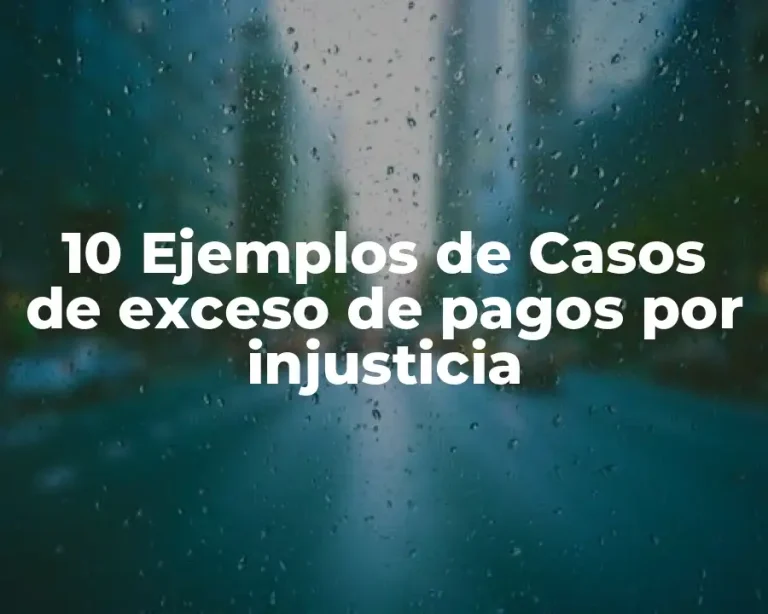 10 Ejemplos de Casos de exceso de pagos por injusticia