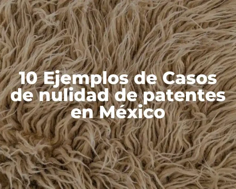 10 Ejemplos de Casos de nulidad de patentes en México