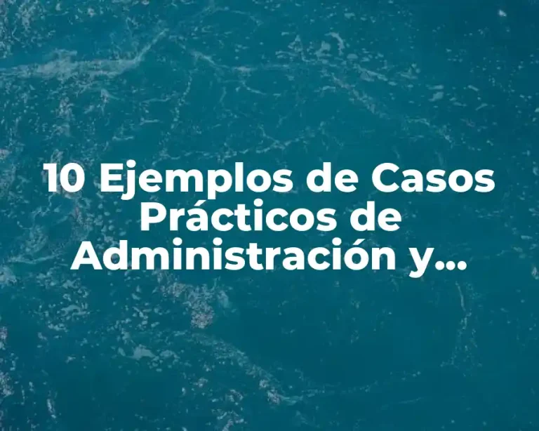 10 Ejemplos de Casos Prácticos de Administración y Productividad