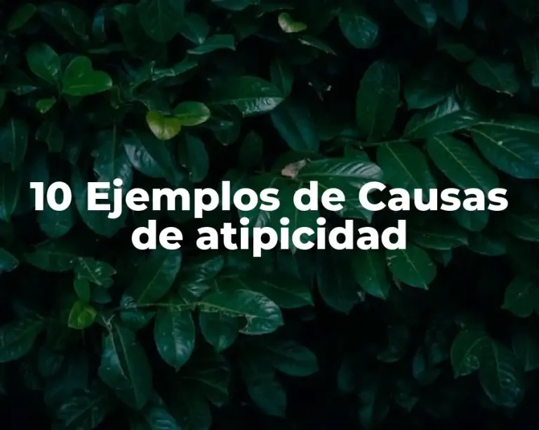 10 Ejemplos de Causas de atipicidad