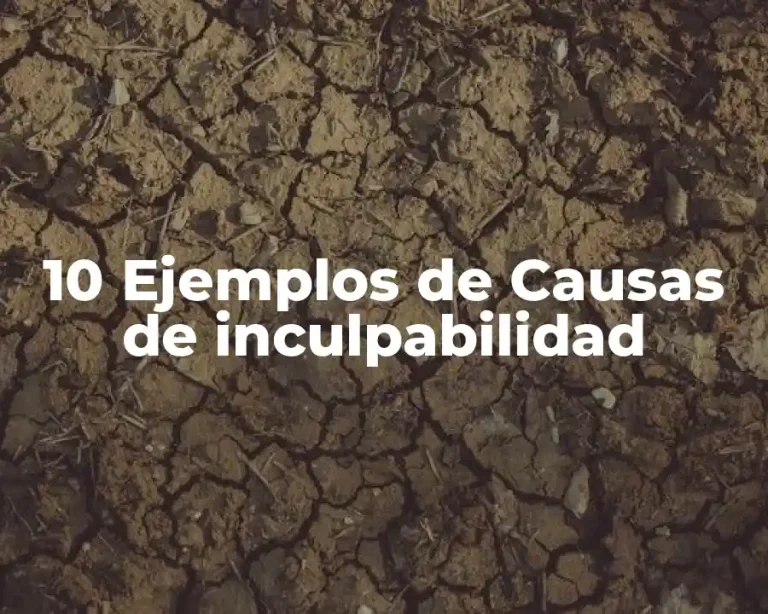 10 Ejemplos de Causas de inculpabilidad