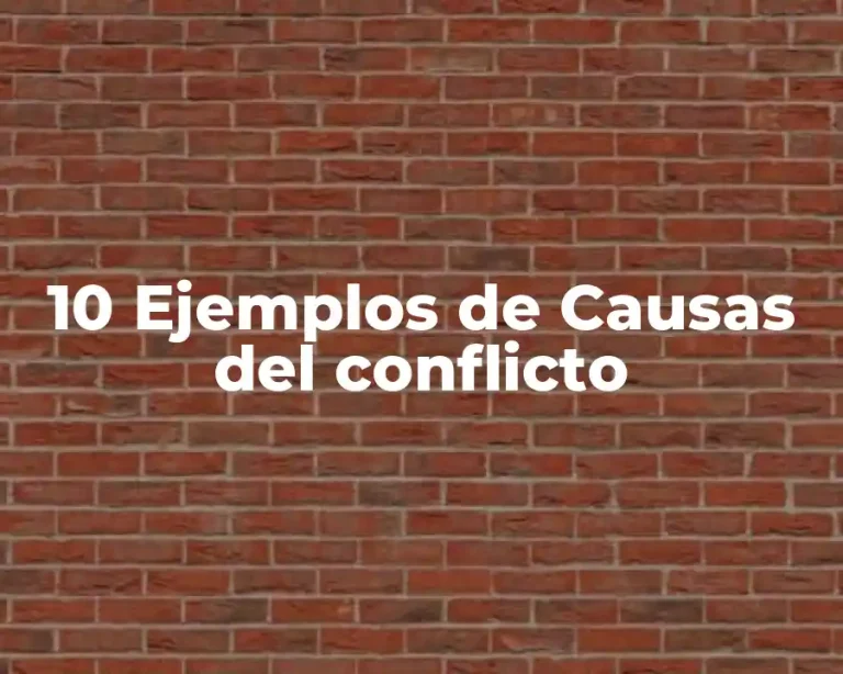 10 Ejemplos de Causas del conflicto