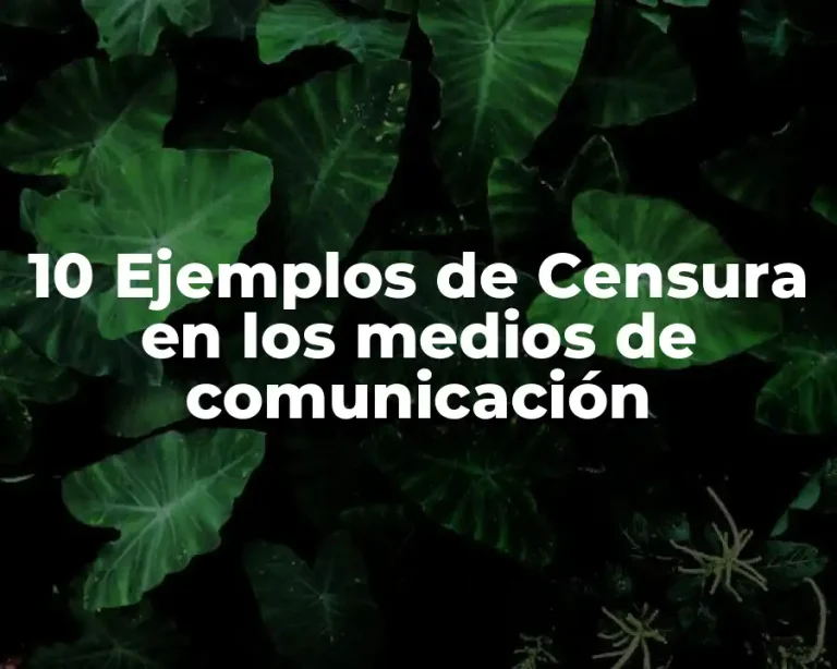 10 Ejemplos de Censura en los medios de comunicación