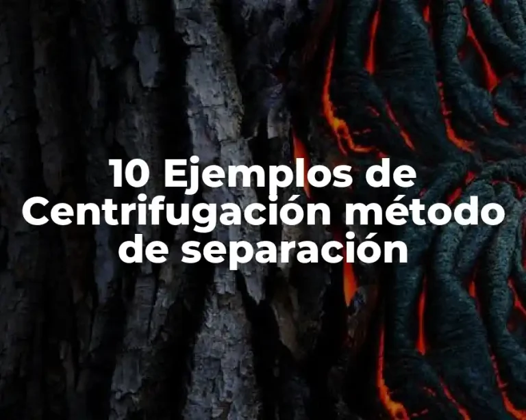 10 Ejemplos de Centrifugación método de separación