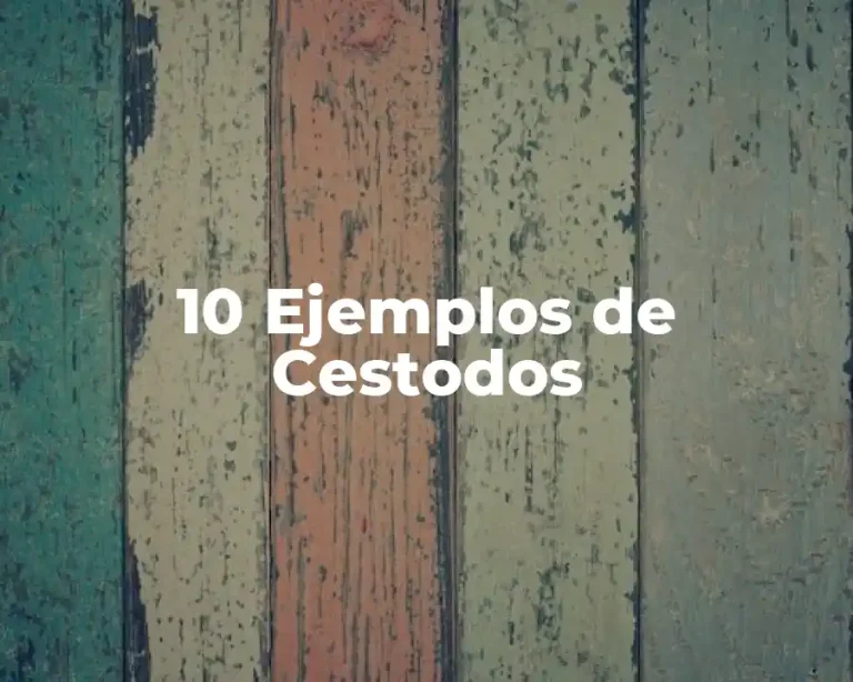 10 Ejemplos de Cestodos