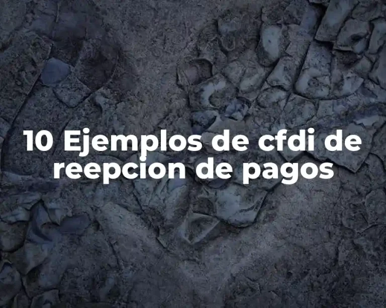10 Ejemplos de cfdi de reepcion de pagos