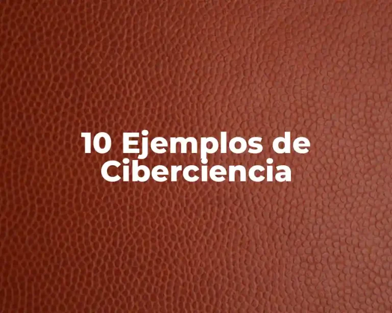 10 Ejemplos de Ciberciencia