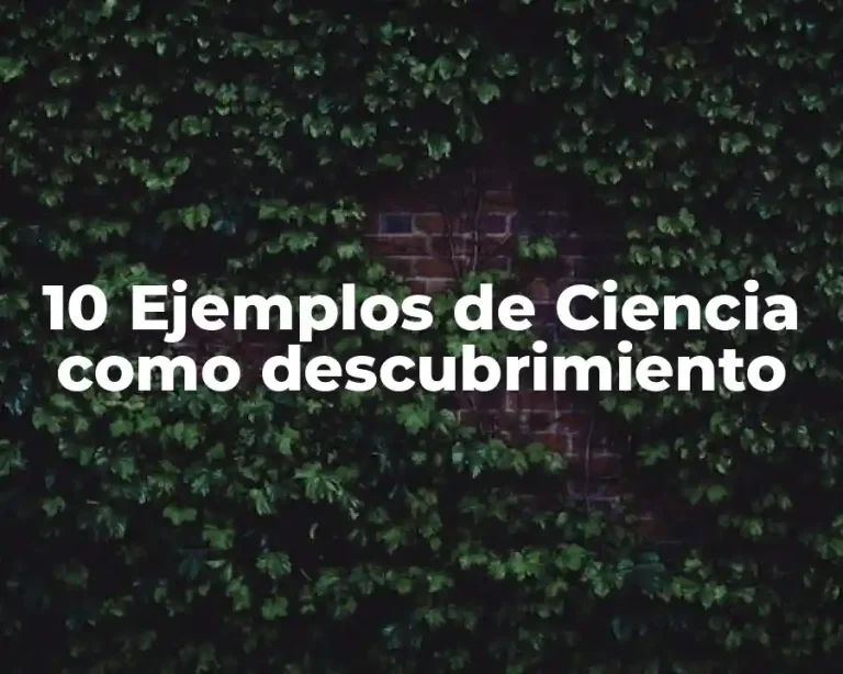 10 Ejemplos de Ciencia como descubrimiento