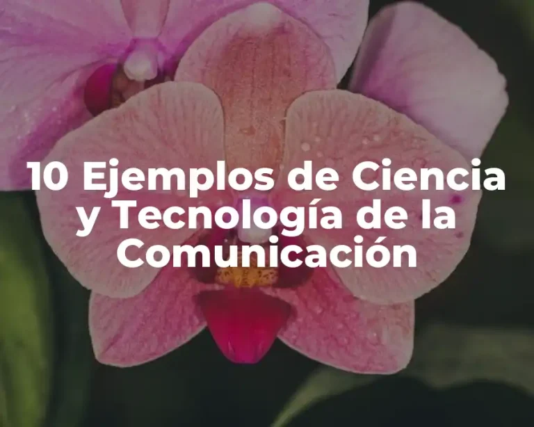 10 Ejemplos de Ciencia y Tecnología de la Comunicación