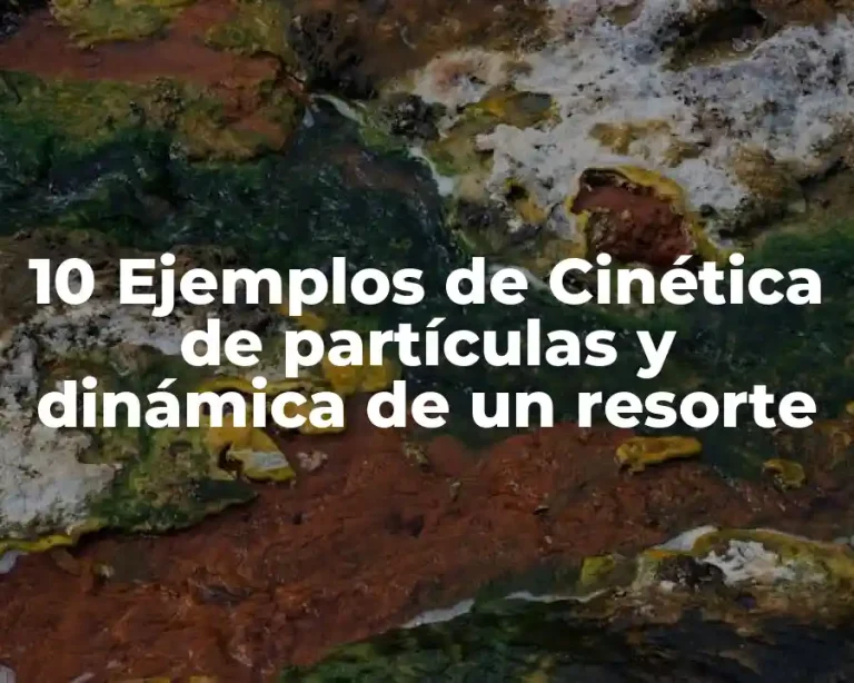 10 Ejemplos de Cinética de partículas y dinámica de un resorte